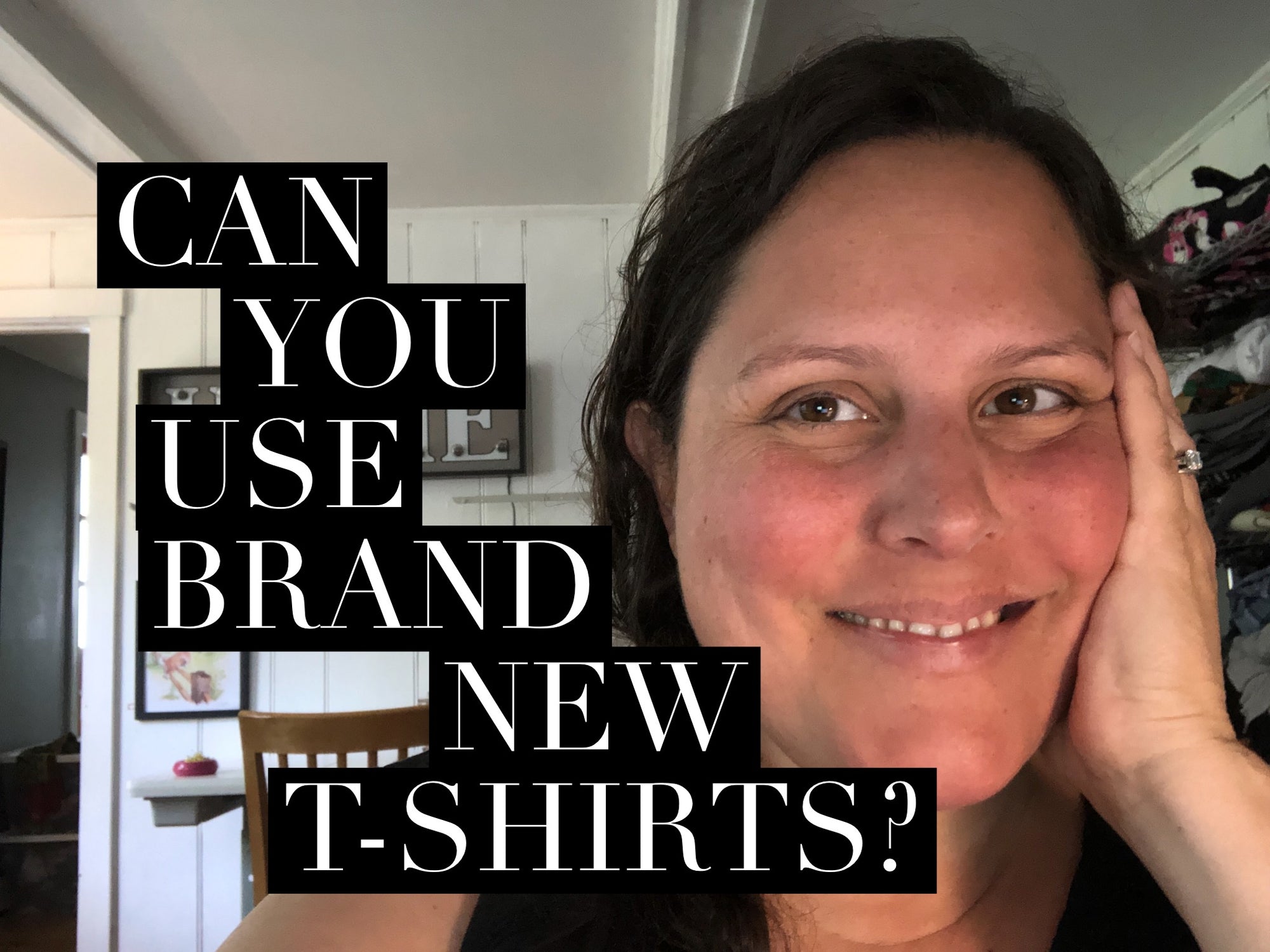 Can you use BRAND NEW T-SHIRTS in your Memory Blanket?