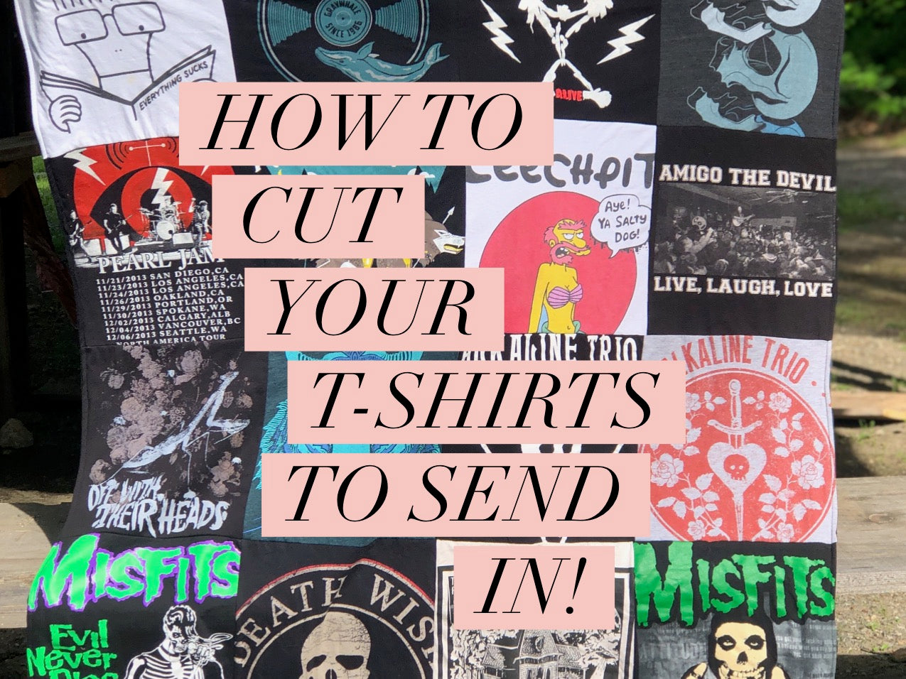 Directions on how to prep your t-shirts to send in to us!